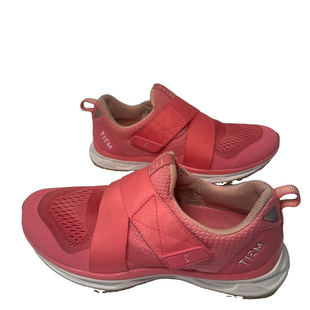 TIEM Slipstream Women’s Indoor Cycling Shoes Size 7 Coral Pink SPD Cleats